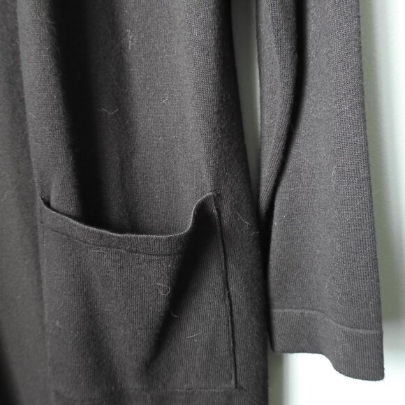 Premise Black Long Cardigan Sweater w/Pockets - Size Medium - Picture 2 of 7